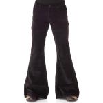 Zwarte Corduroy Flared jeans  breedte W33 voor Heren 