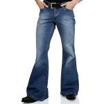 Blauwe Flared jeans  breedte W33 voor Heren 