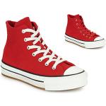 Rode Converse All Star Hoge sneakers  in maat 38,5 met Hakhoogte 3cm tot 5cm in de Sale voor Kinderen 