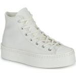 Witte Converse All Star Hoge sneakers  in maat 36 met Hakhoogte 3cm tot 5cm in de Sale voor Dames 