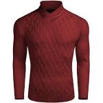 Rode Wollen Pullovers  voor de Winter  in maat M voor Heren 
