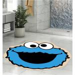 Cookie Monster Patterned Bath Mat, Toilet Seat Mat, Round Mat, 80x80cm KC01
