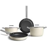 Cookware 50's Style Pırma Cream 4-Piece Pot & Pan Set Ckffckfc2426crm CKFFCKFC2426CRM