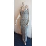 Grijze Polyester UNKNOWN Maxi jurken Ronde hals  in maat L Maxi in de Sale voor Dames 