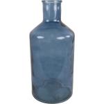Countryfield vaas - blauw - glas - XXL fles - D24 x H52 cm