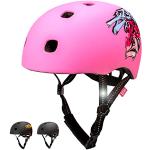 Roze Crazy Safety Bmx helmen  in maat L 56 cm met motief van Fiets voor Meisjes 