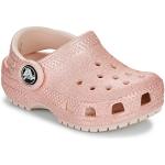 Roze Rubberen Crocs Classic Klompen  in 24 met Hakhoogte tot 3cm met Glitter voor Kinderen 