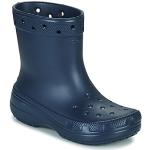 Blauwe Rubberen Crocs Classic Regenlaarzen  in 39 met Hakhoogte tot 3cm voor Dames 