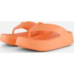 Oranje Rubberen Lichtgewicht Crocs Sandalen met plateau  voor de Zomer  in 38 met Hakhoogte 3cm tot 5cm voor Dames 