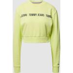 Gele Tommy Hilfiger Cropped sweaters Ronde hals Bio in de Sale voor Dames 