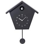 Cuco Clock Koekoeksklok SCHWARZWALDHAUS met slinger, wandklok, moderne koekoeksklok, Schwarzwälder Koekoeksklok 37,5× 23 × 11,4cm wit Zwart
