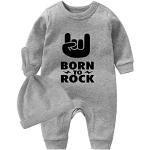 Rock Grijze All over print Babypakjes met print Sustainable voor Babies 