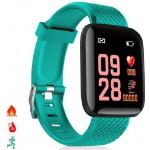 DAM ID116 Smart-armband met Bluetooth 4.0 kleurendisplay, hartslagmonitor, hartslagmeter, multisport-modus