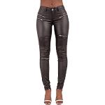 Sexy Zwarte Polyamide High waist winddichte Skinny jeans  in maat L voor Dames 