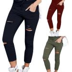 Casual Multicolored Stretch Skinny jeans  in maat 3XL Sustainable voor Dames 