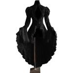 Zwarte Lycra Geplooide Middeleeuwse kostuums  voor de Lente  in maat 3XL voor Dames 