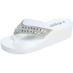 Witte Antislip Platte sandalen  voor een Bruiloft  voor de Zomer Sleehakken  in 40 in de Sale voor Dames 