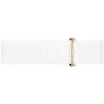 Witte Rose Gouden Daniel Wellington Polshorloges met Nylon Armband Collectie editie voor Dames 
