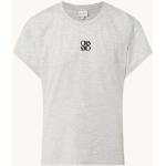Dante 6 Venour T-shirt met logoborduring - Grijsmele