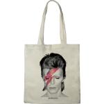 David Bowie Tote Tag Ziggy Stardust", Referentie: Bwbowirbb002, Ecru, 38 X 40 Cm, Ecru, Eén Maat, Utility