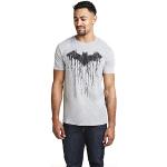 Grijze Polyester Batman T-shirts met ronde hals  voor een Vaderdag Ronde hals  in maat S voor Heren 