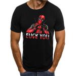 Deadpool fuck love anime cartoon komische helden print t-shirt