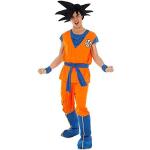 Chaks Goku Saiyan Dragon Ball Z kostuum voor volwassenen, oranje, M