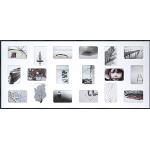 DEHA Design Fotolijst Tribeca Collage, 109,2 x 49,5 cm, Mat grijs structuur