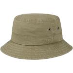 Kaki Stetson Used Look Bucket hats  in maat XL 60 voor Dames 
