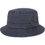 Blauwe Stetson Used Look Bucket hats  in maat L 58 voor Dames 