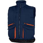 Delta Plus SIER2MOXG vest met meerdere zakken, van polyester-katoen, marineblauw-oranje, maat XL
