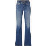 DENHAM Jane Asma mid waist flared jeans met medium wassing - Indigo