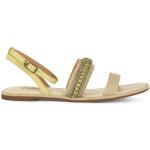 Gele Liu Jo Platte sandalen  in maat 37 met Hakhoogte tot 3cm met Gespsluiting voor Dames 