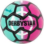 Derbystar Junior voetbal Street Soccer aqua/roze/zwart maat 5