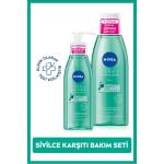 Derma Skin Clear Niacinamide Facial Cleansing Gel 150ml and Tonic, Anti-Acne, Cloth Bag Gift SET. NVE. 892