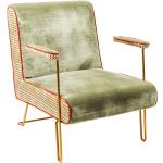 Beige Fluwelen KARE DESIGN Vintage Antiek look Design fauteuils 