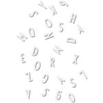 Design Letters Letters en cijfers voor berichtborden, 20 mm, 132 stuks (wit) | grafisch design en stijlvolle uitstraling