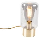 Gouden Glazen Qazqa E27 Design tafellampen in de Sale 