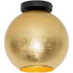Moderne Gouden Glazen Dimbare Qazqa E27 Plafondlampen in de Sale 