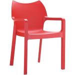 Rode Kunststof armleun Alterego Design Design stoelen 
