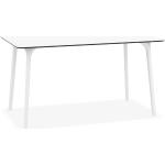 Moderne Witte Kunststof Alterego Design Buiten tafels 