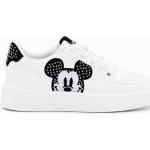 Witte Polyurethaan Desigual Duckstad Mickey Mouse Damessneakers  in maat 37 met Hakhoogte tot 3cm met motief van Muis 