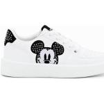 Witte Polyurethaan Desigual Duckstad Mickey Mouse Damessneakers  in maat 41 met Hakhoogte tot 3cm met motief van Muis 