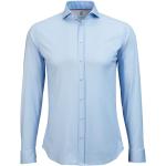 Lichtblauwe Stretch Desoto Strijkvrij overhemd  in maat XS voor Heren 