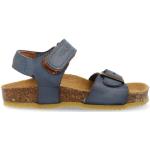 Blauwe Develab Platte sandalen  in maat 20 met Hakhoogte tot 3cm met Klittenbandsluitingen voor Jongens 