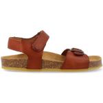 Bruine Develab Platte sandalen  in 29 met Hakhoogte tot 3cm met Klittenbandsluitingen voor Jongens 