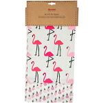 Roze Theedoeken met motief van Flamingo 