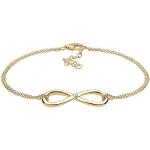 Gouden Zilveren Handgemaakte Infinity armbanden  voor een Valentijnsdag Gepolijste voor Dames 