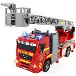 Dickie Toys 203715001 - City Fire Engine, brandweerauto met handmatige waterspuit, 31 cm