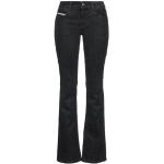 Zwarte Polyester Stretch Diesel Regular jeans  lengte L32  breedte W30 in de Sale voor Dames 